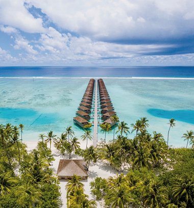 Meeru Maldives Resort Island - Wohnbeispiel Jacuzzi Water Villa (Zimmercodierung VX2)