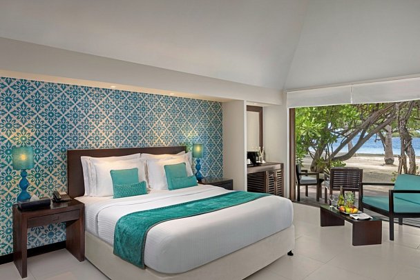 ADAARAN Select Hudhuranfushi - Wohnbeispiel Beach Villa (Zimmercodierungen VB1 & VB7)