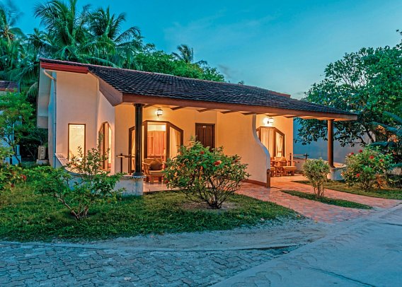 Bandos Maldives - Wohnbeispiel Deluxe Beachfront (Zimmercodierungen UD1 & UD7)