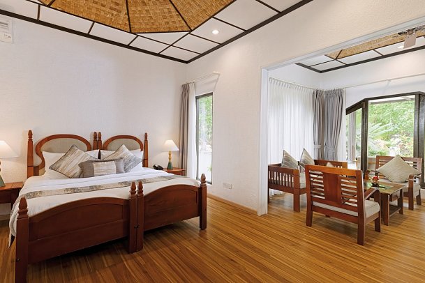 Bandos Maldives - Wohnbeispiel Deluxe Beachfront (Zimmercodierungen UD1 & UD7)