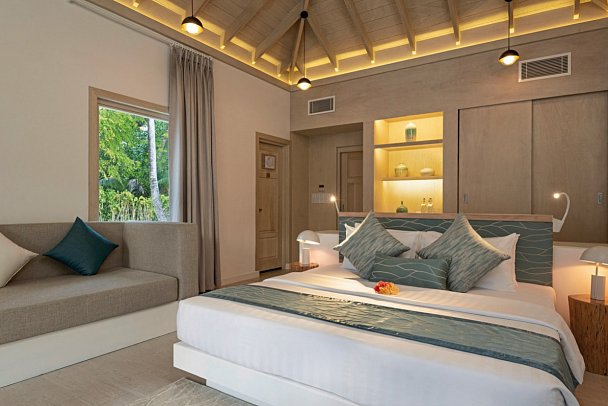 Bandos Maldives - Wohnbeispiel Beach Villa (Zimmercodierungen VB1 & VB7)
