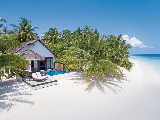 Bandos Maldives - Wohnbeispiel Beach Pool Villa (Zimmercodierungen VBR & VVR)