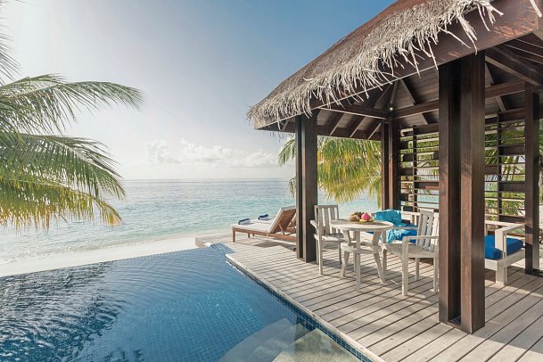 Bandos Maldives - Wohnbeispiel Beach Pool Villa (Zimmercodierungen VBR & VVR)