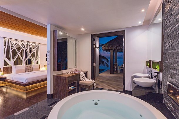 Bandos Maldives - Wohnbeispiel Beach Pool Villa (Zimmercodierungen VBR & VVR)