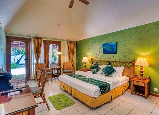 Fihalhohi Maldives - Wohnbeispiel Premium Beach Villa (Zimmercodierung VB1)