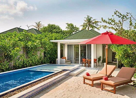 Siyam World Maldives - Wohnbeispiel Pool Beach Villa (Zimmercodierungen VG1, VB1, VV1 & VV5)