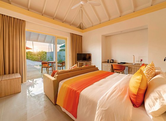 Siyam World Maldives - Wohnbeispiel Sunset Pool Beach Villa (Zimmercodierungen VB1 & VV5)