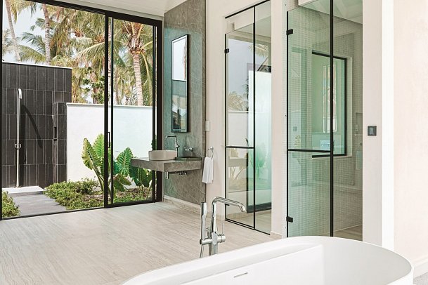 ananea Madivaru Maldives - Beispiel Bad Deluxe Beach Pool Villa (Zimmercodierung VD1)