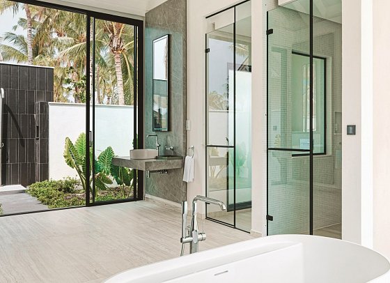 ananea Madivaru Maldives - Beispiel Bad Deluxe Beach Pool Villa (Zimmercodierung VD1)