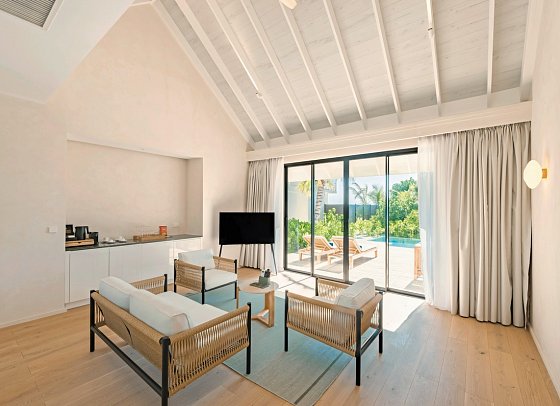 ananea Madivaru Maldives - Wohnbeispiel Beach Residence with Pool (Zimmercodierungen VB3 & VB4)