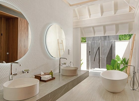 ananea Madivaru Maldives - Beispiel Bad 2 Bedroom Beach Pool Villa (Zimmercodierung VB2)