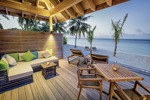 Hurawalhi Island Resort - Wohnbeispiel Beach Sunset Pool Villa (Zimmercodierung VB2)