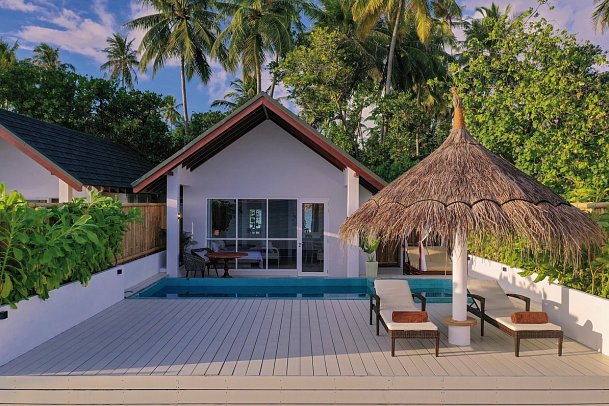 Malahini Kuda Bandos - Wohnbeispiel Sunrise Beach Pool Villa (Zimmercodierung VB1)