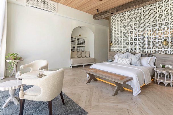 Malahini Kuda Bandos - Wohnbeispiel Sunset Beach Pool Suite (Zimmercodierung WB1)