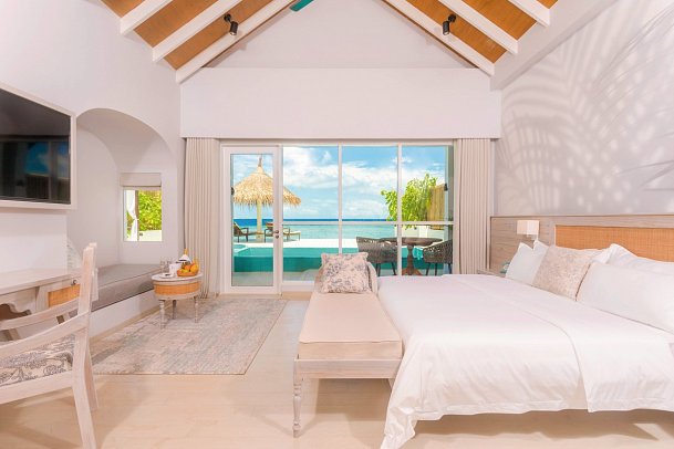 Malahini Kuda Bandos - Wohnbeispiel Sunrise Beach Pool Villa (Zimmercodierungen VB1 & VB7)