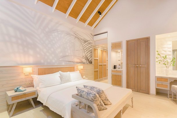 Malahini Kuda Bandos - Wohnbeispiel Sunrise Beach Pool Villa (Zimmercodierungen VB1 & VB7)