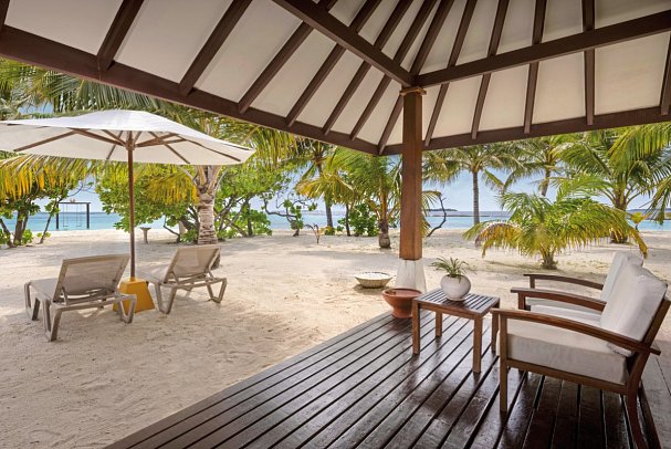 ADAARAN Select Meedhupparu - Wohnbeispiel Sunset Deluxe Beach Villa (Zimmercodierungen VB6 & VV1)