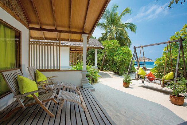 Reethi Beach Resort - Wohnbeispiel Deluxe Sunset Villa (Zimmercodierung VD1)