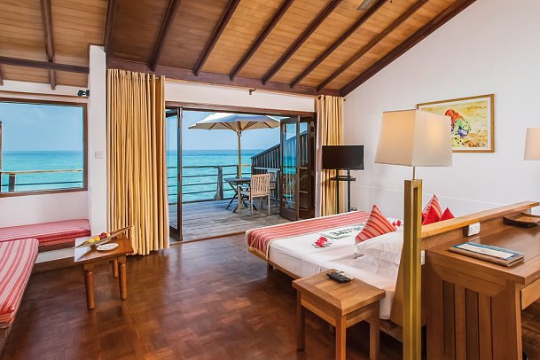 Reethi Beach Resort - Wohnbeispiel Water Villa (Zimmercodierung VX1)