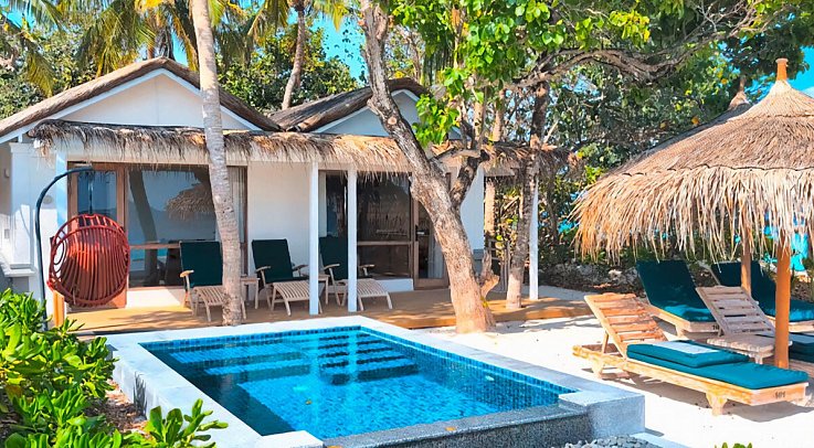 NH Collection Maldives Reethi Resort - Wohnbeispiel Two Bedroom Family Villa with Pool (Zimmercodierung VB4)