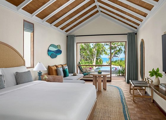 NH Collection Maldives Reethi Resort - Wohnbeispiel Deluxe Sunset Villa with Pool (Zimmercodierung VB2)