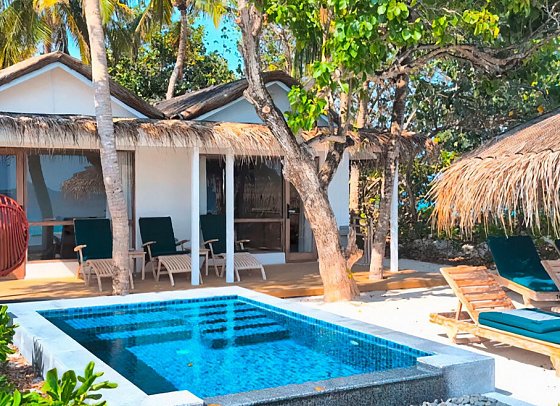 NH Collection Maldives Reethi Resort - Wohnbeispiel Two Bedroom Family Villa with Pool (Zimmercodierung VB4)