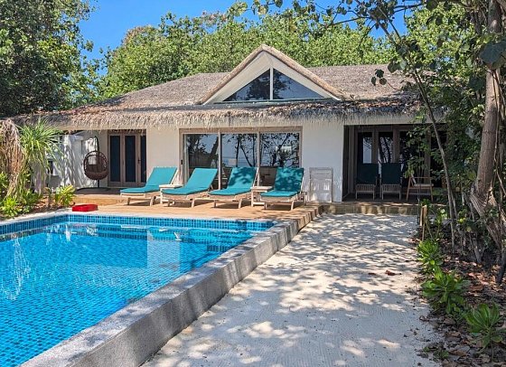 NH Collection Maldives Reethi Resort - Wohnbeispiel Two Bedroom Reethi Suite with Pool (Zimmercodierung VB5)