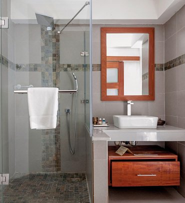 Villas Caroline - Badezimmer Superior Zimmer (Zimmercodierung US1)