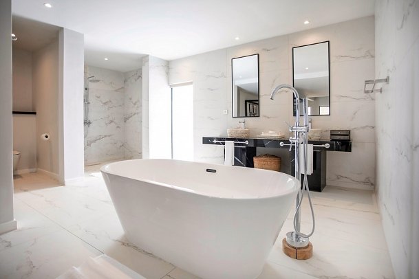 Sea Diamond Boutique Hotel & Spa - Badezimmer Junior Suite (Zimmercodierung JB1)