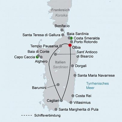Autotour Sardinien - Das Beste