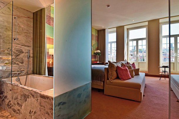 Pestana Vintage Porto - Wohnbeispiel Doppelzimmer Grand Balkon (Zimmercodierung DB4)