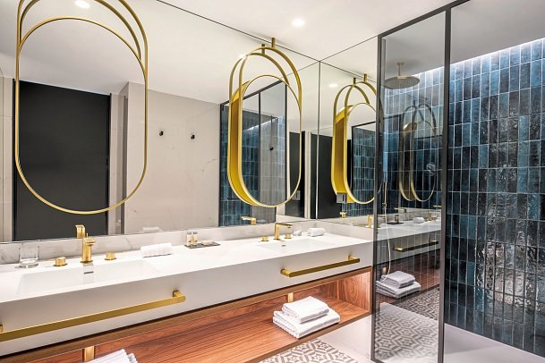 Renaissance Porto Lapa Hotel - Beispiel Bad Doppelzimmer Deluxe (Zimmercodierungen DD1 & DDG)