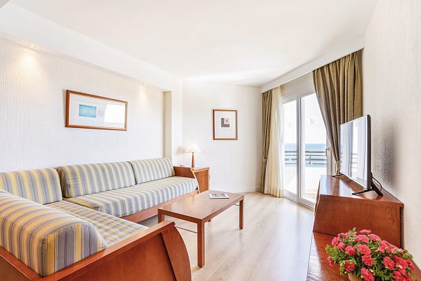 Hipotels Dunas Cala Millor - Wohnbeispiel Apt. 1 Schlafzimmer seitl. Meerbl. (Zimmercodierungen A1N, OBN & A2N)