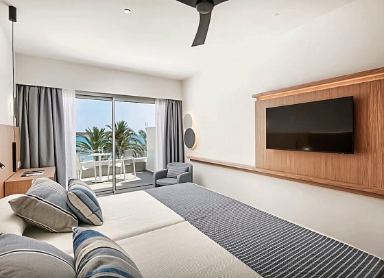 Hipotels Mediterraneo - Wohnbeispiel Doppelzimmer Meerblick (Zimmercodierung DBM)