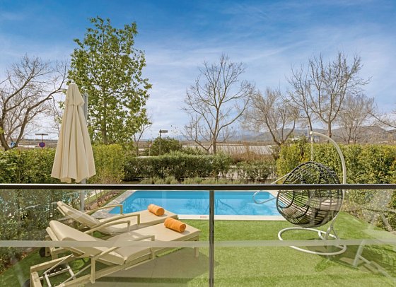 VIVA Blue & Spa - Wohnbeispiel Appartement 1 Schlafzimmer mit privatem Pool (Zimmercodierung ABQ)