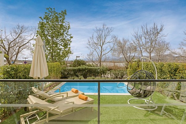 VIVA Blue & Spa - Wohnbeispiel Appartement 1 Schlafzimmer mit privatem Pool (Zimmercodierung ABQ)