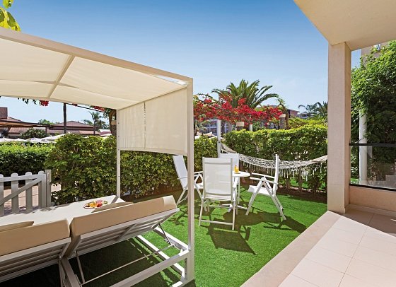 VIVA Blue & Spa - Wohnbeispiel Appartement 1 Schlafzimmer mit privatem Garten Selection Club (Zimmercodierung AN2)