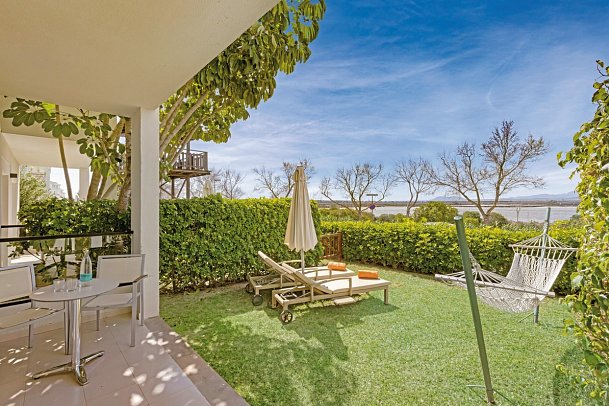 VIVA Blue & Spa - Wohnbeispiel Appartement 1 Schlafzimmer mit privatem Garten (Zimmercodierungen AB2 & AN2)