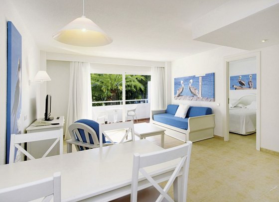 Iberostar Waves Ciudad Blanca - Wohnbeispiel App. 1 Schlafzimmer (Zimmercodierungen AB1, AB2, A1G, A2G, A1M & A2M)