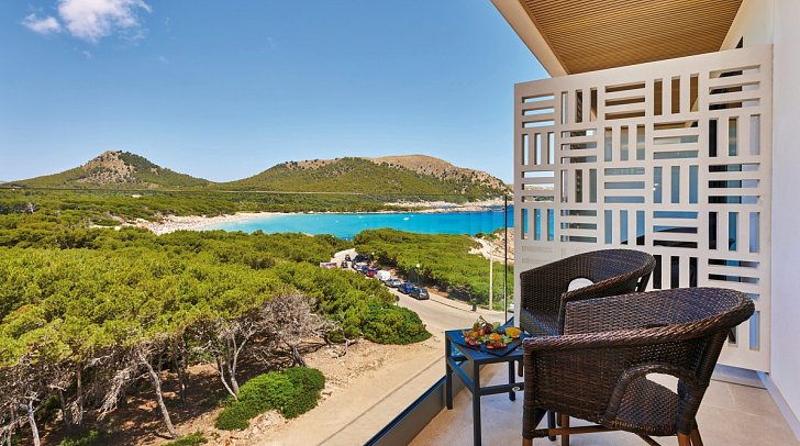 S'Entrador Playa & Spa - Beispiel Balkon (Zimmercodierungen DBM & DCM)