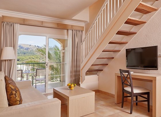 Zafiro Cala Mesquida - Wohnbeispiel Suite 1 Schlafzimmer Penthouse (Zimmercodierungen AT1, AT2, A3N & A4N)