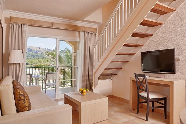 Zafiro Cala Mesquida - Wohnbeispiel Suite 1 Schlafzimmer Penthouse (Zimmercodierungen AT1, AT2, A3N & A4N)