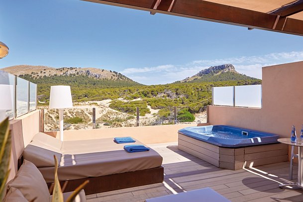 Zafiro Cala Mesquida - Wohnbeispiel Suite 1 Schlafzimmer Penthouse (Zimmercodierungen AT1, AT2, A3N & A4N)