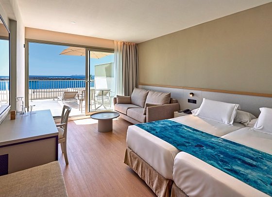 Universal Hotel Romántica - Wohnbeispiel Familienzimmer Meerblick (Zimmercodierung FBM)