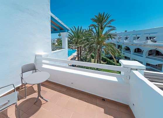 Calimera Fido Gardens - Beispiel Balkon (Zimmercodierungen DP1, DB1 & DC1)