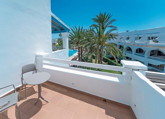 Calimera Fido Gardens - Beispiel Balkon (Zimmercodierungen DP1, DB1 & DC1)