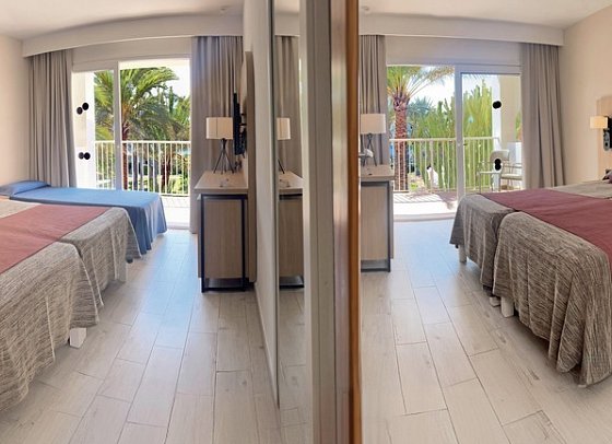 Calimera Fido Gardens - Wohnbeispiel Familienzimmer mit Verbindungstür (Zimmercodierung FV1)