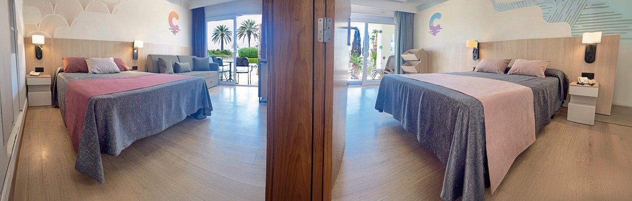 Calimera Fido Gardens - Wohnbeispiel Calimera Familienzimmer mit Verbindungstür (Zimmercodierung FV2)