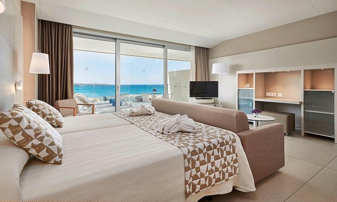 Hipotels Gran Playa de Palma - Wohnbeispiel Juniorsuite Meerblick (Zimmercodierung JBM)