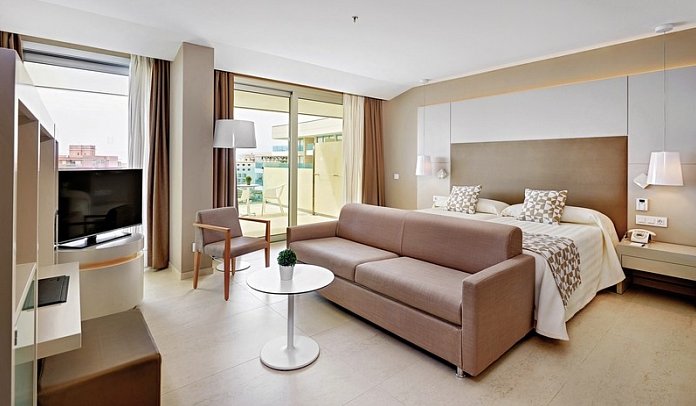 Hipotels Gran Playa de Palma - Wohnbeispiel Juniorsuite (Zimmercodierung JB1)